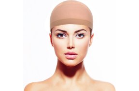 Ελαστικό Σκουφάκι Περούκας Μπεζ για Σταθερή Εφαρμογή 2 τμχ