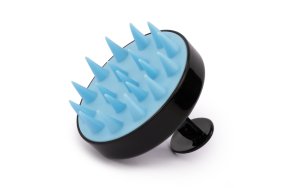 Βούρτσα Σιλικόνης για Μασάζ Κεφαλής Μαύρο 1τμχ