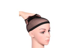 Δίχτυ Περούκας Μαύρο για Σταθερή Εφαρμογή Σετ 2 τμχ