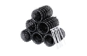 Ρολά Τρίχινα Μαύρο 40mm 6τμχ