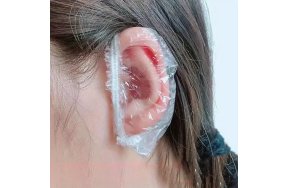 Αδιάβροχα Προστατευτικά Καλύμματα Αυτιών Διάφανα Μίας Χρήσης 100τμχ