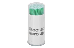 Βουρτσάκια Βλεφαρίδων Microbrushes Πράσινο Fine 2mm 100τμχ