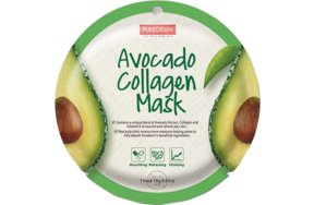 Υφασμάτινη Μάσκα Προσώπου Κολλαγόνου, Avocado 18gr