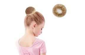 Φιλές Μαλλιών για Κότσο Μπεζ 10 εκ. – Ιδανικός για Παιδιά & Μπαλέτο