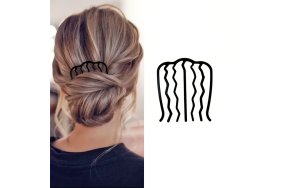 Μεταλλικό Χτένι για Κότσους και Σινιόν