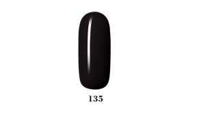 Ημιμόνιμο βερνίκι νυχιών Νο 135 μωβ σκούρο, 10ml