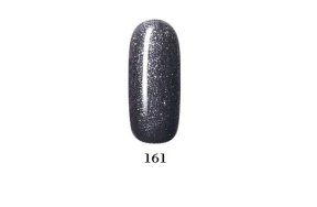 Ημιμόνιμο βερνίκι νυχιών Νο 161 γκρι glitter, 10ml