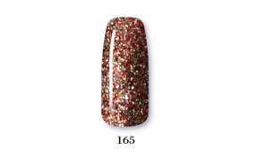 Ημιμόνιμο Βερνίκι Νυχιών Νο 165 Κόκκινο Glitter 10ml