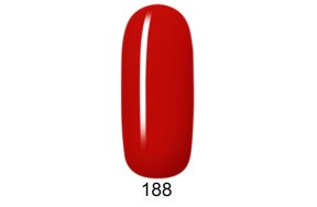 Ημιμόνιμο βερνίκι νυχιών Νο 188 κόκκινο, 10ml