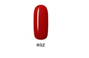 Ημιμόνιμο βερνίκι νυχιών Νο 032 κόκκινο, 10ml