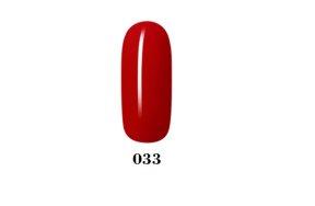 Ημιμόνιμο βερνίκι νυχιών Νο 033 κόκκινο, 10ml