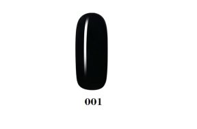 Ημιμόνιμο βερνίκι νυχιών Νο 001 μαύρο, 10ml