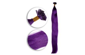 25 Keratin Bonding Hair Extensions #PURPLE100% Echthaar