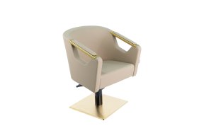 Καρέκλα Κομμωτηρίου Styling Sacha Χρυσό Rl