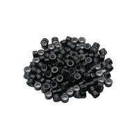 Micro Rings with Silicone Black 100pcs