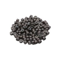 Micro Rings with Silicone Dark Brown 100pcs