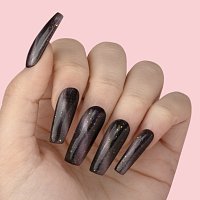 Nail Gel Polish No 288 Black with Silver Cat Eye 10ml