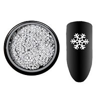 Nail Decoration White Snowflake