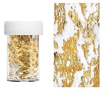 Nail Net with Gold Leaf
