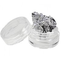 Nail Art Silver leaves