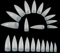 Nail Tips Natural Stiletto 100pcs