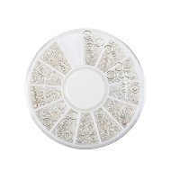 Nail Art Earrings Silver