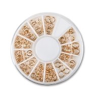 Nail Art Earrings Bronze