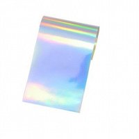 Nail Art Foil Mirror Silver Iridescent