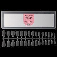 Νύχια Press-On Nail Gel Tips Πολύ Λεπτά Almond Medium Διάφανο Ματ Κασετίνα 240τμχ