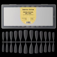 Νύχια Press-On Nail Gel Tips Πολύ Λεπτά Stiletto Long Διάφανα 240 τεμ.