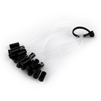 Loop Micro rings Black 25pcs