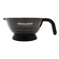Farbeschale Schwarz mit Griff 360ml