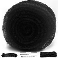 Hair Sponge Padding with 70 Hairpins for Volume & Updos – Black 50.8cm