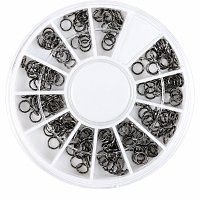 Nail Art Earrings Black