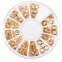 Nail Art Earrings Bronze